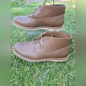 Flex Step Brown Chuck Boots Suede Ankle-High Mens Size 8.5